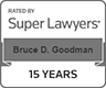 Rated By Super Lawyers | Bruce D. Goodman | 15 Years